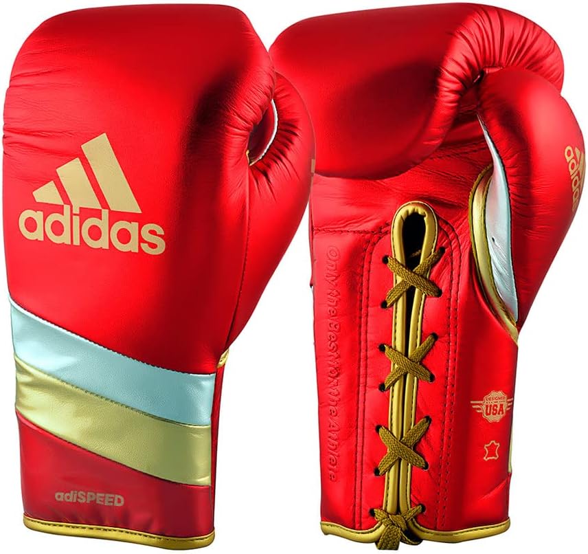 Luvas de boxe e kickboxing adidas Adi-Speed 500 Pro Lace em Couro